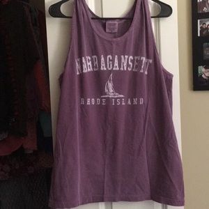 “Narragansett Rhode Island” Distressed Tanktop